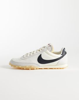 Nike Nike Waffle Racer sneakers in off white and black