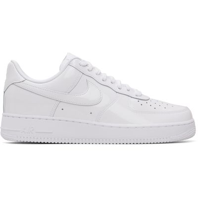 Nike Nike White Air Force 1 '07 Patent Leather Sneakers