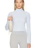 Nike Nike Women's Tight Ribbed Quarter-zip Long-sleeve Top - 1