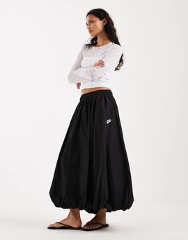 Nike Nike woven full length bubble skirt in black