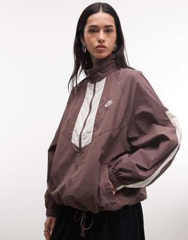 Nike Nike woven running jacket in brown