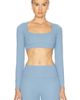 Nike Nike Zenvy Long Sleeve Sports Bra Crop Top - 1