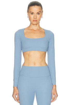 Nike Nike Zenvy Long Sleeve Sports Bra Crop Top
