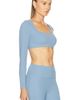 Nike Nike Zenvy Long Sleeve Sports Bra Crop Top - 2