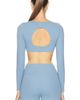 Nike Nike Zenvy Long Sleeve Sports Bra Crop Top - 3