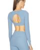 Nike Nike Zenvy Long Sleeve Sports Bra Crop Top - 4