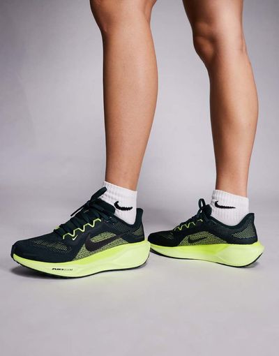 Nike Running Nike Running Air Zoom Pegasus 41 sneakers in dark green and yellow