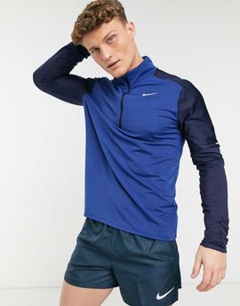 Nike Running Nike Running Element 1/4 zip top in navy