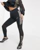 Nike Running Nike Running Fast cropped leggings in black and orange - 4