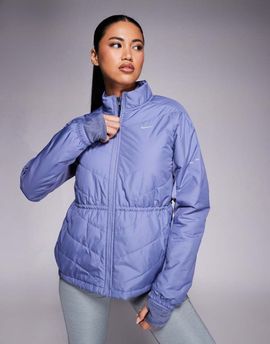 Nike Running Nike Running Swift ruched jacket in blue