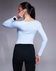 Nike Training Nike Form Training long sleeve bodysuit in light blue - 2
