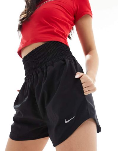 Nike Training Nike One Training high waisted shorts in black