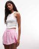 Nike Training Nike Pro Dri-FIT Sculpt 2 in 1 3-inch shorts in pink - 1