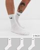 Nike Training Nike Training cotton cushion crew socks in white - 1