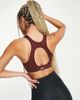 Nike Training Nike Training Dri-FIT Icon Clash all-over print bra in bronze-Brown - 2