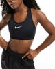 Nike Training Nike Training Dri-FIT Swoosh high support sports bra in black - 1