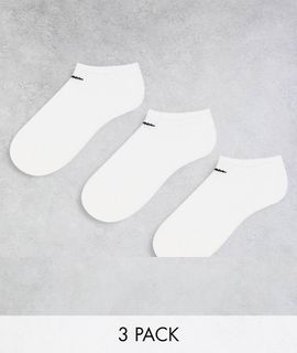 Nike Training Nike Training Everyday Cushioned 3 pack sneaker socks in white