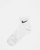 Nike Training Nike Training Everyday Lightweight 3 pack ankle socks in white - 3