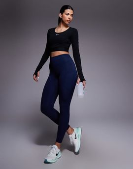 Nike Training Nike Training high rise 7/8 leggings in navy
