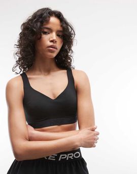 Nike Training Nike Training Indy high support sports bra in black