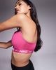 Nike Training Nike Training Indy high support sports bra in dark pink - 3