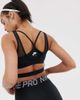 Nike Training Nike Training mesh overlay bra in black - 2
