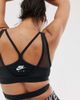 Nike Training Nike Training mesh overlay bra in black - 3