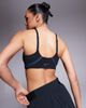 Nike Training Nike Training One light support contrast stitch sports bra in black - 4