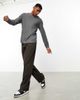 Nike Training Nike Yoga Dri-FIT Essential Fleece crew neck sweatshirt in gray - 4