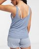 Nike Training Nike Yoga ruched tank in blue - 2