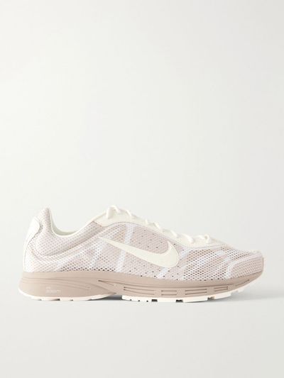 NIKE Zoom Streak 3 suede-trimmed mesh lace-up sneakers