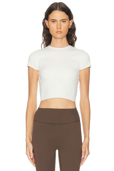 NikeSKIMS NikeSKIMS Matte Corset Short Sleeve Crop Top
