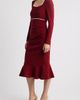 NIKKI LUND NIKKI LUND Faux Pearl Ruched Flare Hem Dress - 3