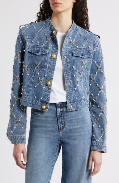 NIKKI LUND NIKKI LUND Leyana Embellished Denim Jacket