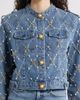 NIKKI LUND NIKKI LUND Leyana Embellished Denim Jacket - 4