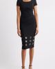 NIKKI LUND NIKKI LUND Marceline Grommet Sheath Dress - 1