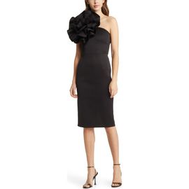 NIKKI LUND NIKKI LUND Marlena Rosette One-Shoulder Dress