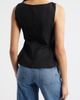 NIKKI LUND NIKKI LUND Maron Square Neck Sleeveless Peplum Top - 2