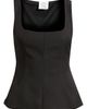 NIKKI LUND NIKKI LUND Maron Square Neck Sleeveless Peplum Top - 5