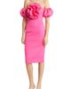 NIKKI LUND NIKKI LUND Norma Rosette Off the Shoulder Dress - 1