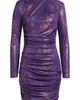 NIKKI LUND NIKKI LUND Prince Metallic Snakeskin Print Long Sleeve Dress - 5