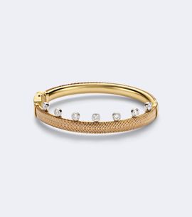 Nikos Koulis Nikos Koulis Feelings 18kt gold and enamel bangle with diamonds