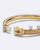 Nikos Koulis Nikos Koulis Feelings 18kt gold and enamel bangle with diamonds - 5