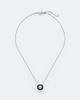 Nikos Koulis Nikos Koulis Oui 18kt white gold and enamel pendant necklace with diamonds - 1