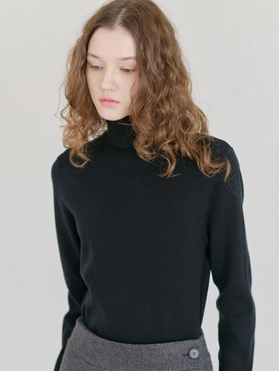 NILBY P 24FN basic turtleneck [4colors]