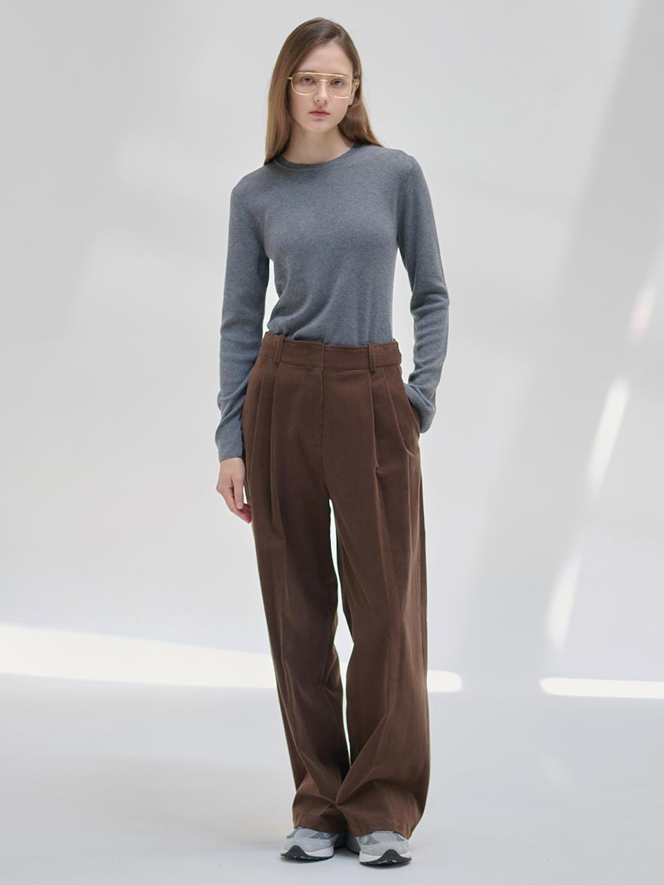 NILBY P 24FN corduroy wide pants [2colors]