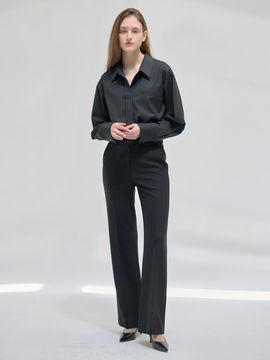 NILBY P 24FN semi wide pants [2colors]