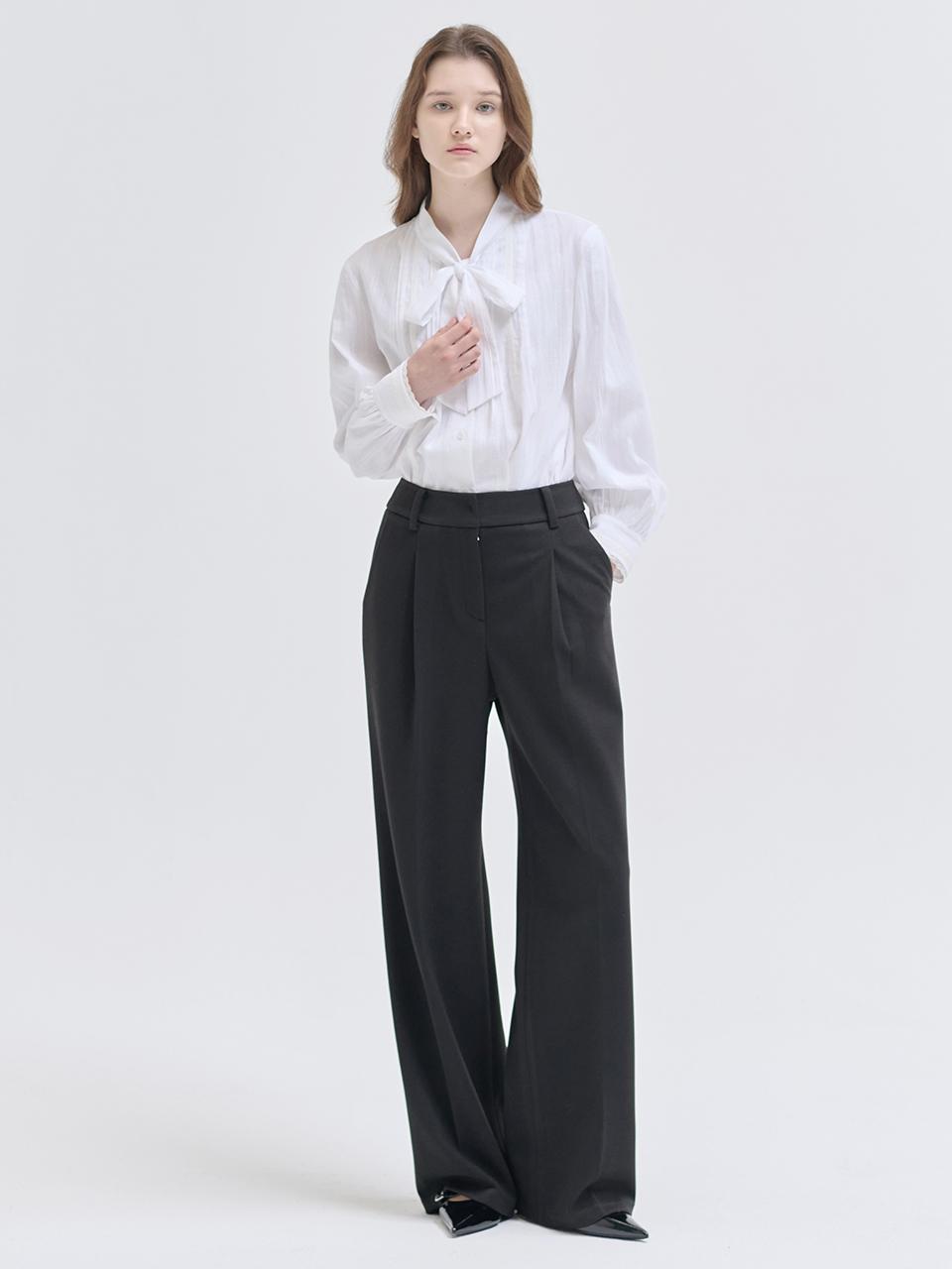 NILBY P 24WN new wide pants [BK]
