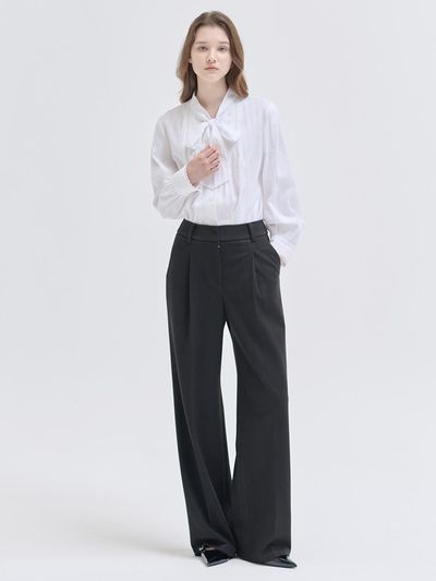 NILBY P 24WN new wide pants [BK]