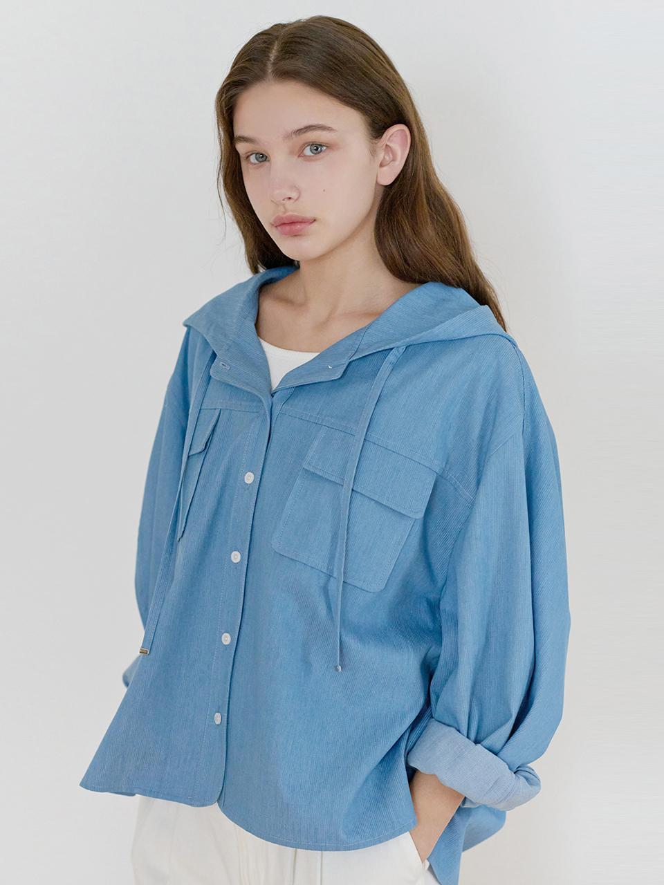 NILBY P 25N Summer Hoody Shirts Jacket [DN/ST]